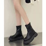 厚底ショートブーツ | aimoha  | 詳細画像4 