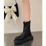 厚底ショートブーツ | aimoha  | 詳細画像3 