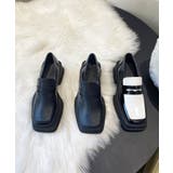 スクエアトゥ 厚底ローファー | aimoha  | 詳細画像2 