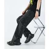 カモフラージュ柄プリントワイドパンツ Camouflage print | aimoha men | 詳細画像2