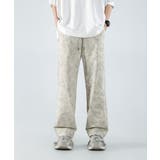 カモフラージュ柄プリントワイドパンツ Camouflage print | aimoha men | 詳細画像10