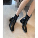 スクエアトゥ ショートブーツ | aimoha | 詳細画像4