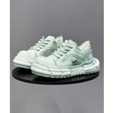 ライトブルー | メンズ 厚底デニムダッドスニーカー | aimoha men