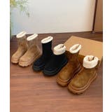 厚底ショートムートンブーツ | aimoha  | 詳細画像1 