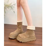 厚底ショートムートンブーツ | aimoha  | 詳細画像5 