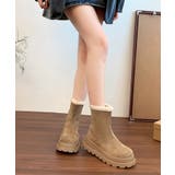 厚底ショートムートンブーツ | aimoha  | 詳細画像8 