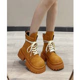 厚底シューレースブーツ | aimoha  | 詳細画像3 