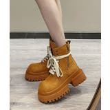 厚底シューレースブーツ | aimoha  | 詳細画像2 