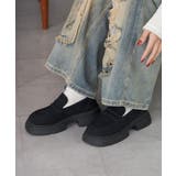 ブラック | 厚底ローファー | aimoha 