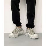 グレー | デニム厚底スニーカー/Denim platform sneakers | aimoha