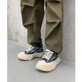 インディゴブルー | デニム厚底スニーカー/Denim platform sneakers | aimoha