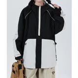 ブラックホワイト | ドルマンナイロンシェルジャケット Dolman nylon | aimoha 