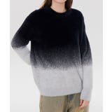 ブラック | クルーネックニット/crew neck knit | aimoha 