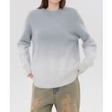 ライトグレー | クルーネックニット/crew neck knit | aimoha 