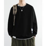 レイヤード風ボンディングクルースウェット Layered style | aimoha | 詳細画像2