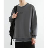 レイヤード風ボンディングクルースウェット Layered style | aimoha | 詳細画像8