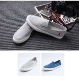 ドビーボーダースリッポン スニーカー メンズ | aimoha | 詳細画像1