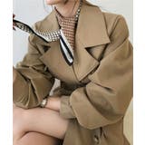 ボリューム袖ロングトレンチコート 韓国ファッション ワンピース | aimoha  | 詳細画像13 