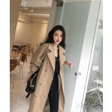 ボリューム袖ロングトレンチコート 韓国ファッション ワンピース | aimoha  | 詳細画像19 