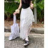 アシンメトリーティアードスカート | HOOK | 詳細画像5 