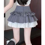 【HOOK】for girls レース切替フリルティアードミニスカート | HOOK | 詳細画像14 