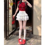 【HOOK】for girls レース切替フリルティアードミニスカート | HOOK | 詳細画像15 