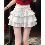 【HOOK】for girls レース切替フリルティアードミニスカート | HOOK | 詳細画像21 