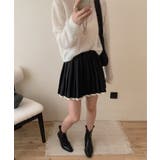 for girls ワンポイント制服風レイヤード風プリーツミニスカート | HOOK | 詳細画像12