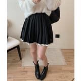 for girls ワンポイント制服風レイヤード風プリーツミニスカート | HOOK | 詳細画像13