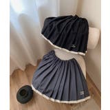 for girls ワンポイント制服風レイヤード風プリーツミニスカート | HOOK | 詳細画像17