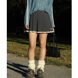 ダークグレー | for girls ワンポイント制服風レイヤード風プリーツミニスカート | HOOK