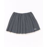 for girls ワンポイント制服風レイヤード風プリーツミニスカート | HOOK | 詳細画像2