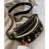 キラキラチェーンキルティングウエストポーチ | aimoha  | 詳細画像9 