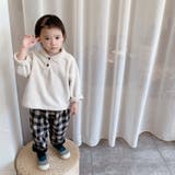 韓国子供服 ふわふわフリースポロシャツ キッズ | aimoha kids | 詳細画像1