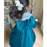 韓国子供服 ガーリー風レース襟ベロアワンピース キッズ | aimoha kids | 詳細画像15