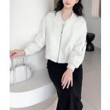 【Jasmine】ツイードショートジップブルゾン | aimoha | 詳細画像7