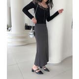 スウェットマーメイドロングスカート Jasmine Grandiflorum | aimoha  | 詳細画像7 