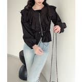 【Jasmine】ダブルラッフルショートブルゾン | aimoha | 詳細画像4