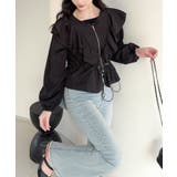 【Jasmine】ダブルラッフルショートブルゾン | aimoha | 詳細画像6