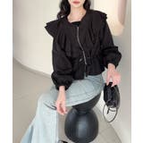 【Jasmine】ダブルラッフルショートブルゾン | aimoha | 詳細画像3