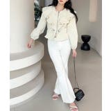 【Jasmine】ダブルラッフルショートブルゾン | aimoha | 詳細画像15