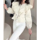 【Jasmine】ダブルラッフルショートブルゾン | aimoha | 詳細画像12