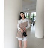 【Jasmine】レイヤード風アシンメトリーワンピース Jasmine Gran… | aimoha  | 詳細画像1 