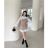 【Jasmine】レイヤード風アシンメトリーワンピース Jasmine Gran… | aimoha  | 詳細画像3 