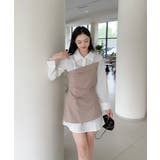 【Jasmine】レイヤード風アシンメトリーワンピース Jasmine Gran… | aimoha  | 詳細画像4 