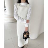 【Jasmine】ツイード調キャミソール＋ロングスカート | aimoha  | 詳細画像7 