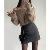 【Jasmine】オフショルダーニットプルオーバー | aimoha  | 詳細画像12 