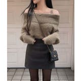 【Jasmine】オフショルダーニットプルオーバー | aimoha  | 詳細画像11 