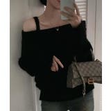 【Jasmine】オフショルダーニットプルオーバー | aimoha  | 詳細画像1 