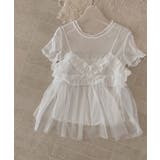 【Jasmine】チュールフリルキャミソール+ベーシックショートTシャツ | aimoha | 詳細画像21